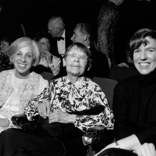 Maxine Singer, Barbara McClintock, and Nina Fedoroff at a Carnegie Science event.