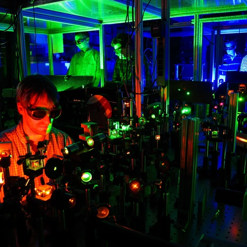 Scientists in the ignition Facility High P-T Laser Lab